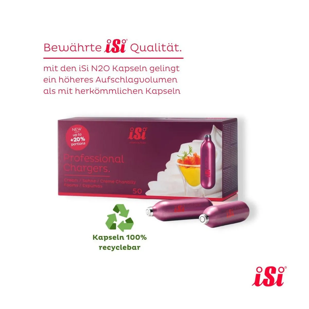 ISI SAHNEKAPSELN PROFESSIONAL 8.4G/24INT